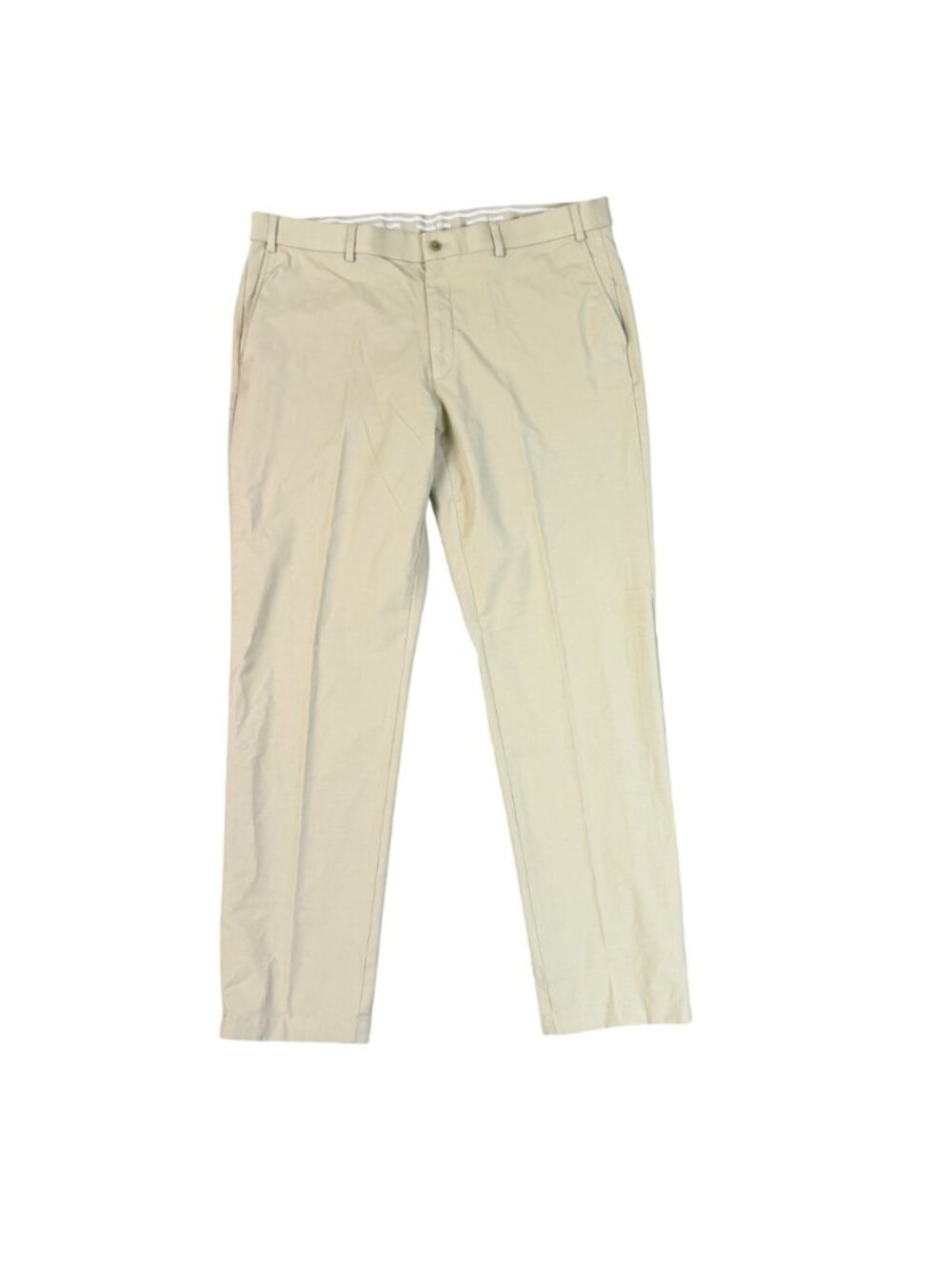 Michael Kors Mens Beige Cotton Blend Flat Front Chino Pants Slim Fit Size 38x32 - Picture 2 of 6
